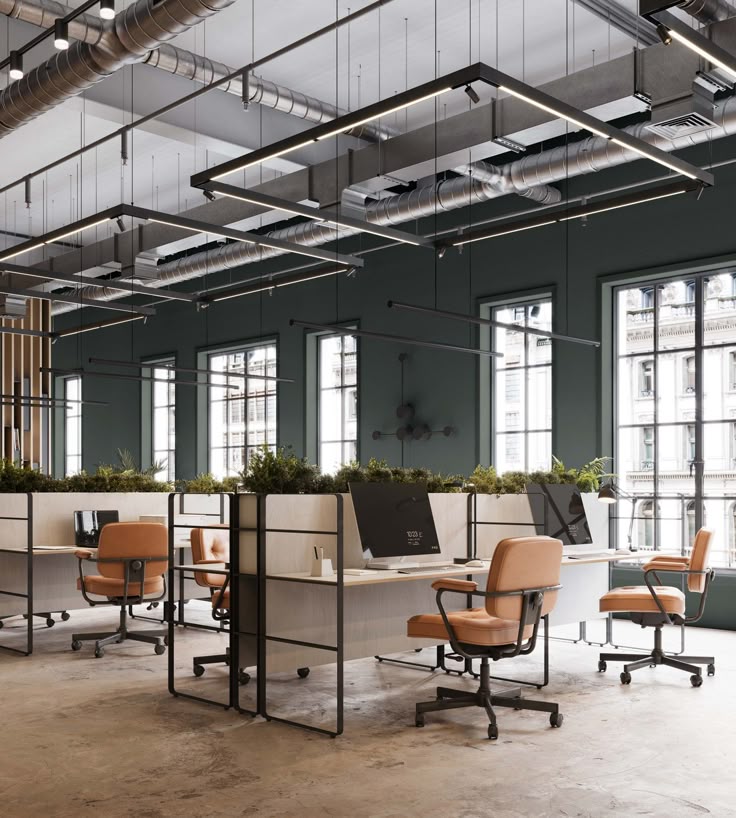 Modern digital technology studio workspace