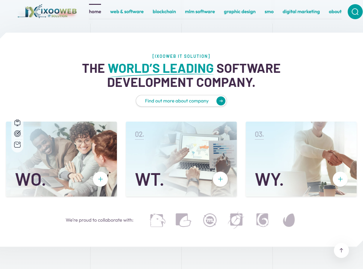 Ixooweb.com — digital marketing project