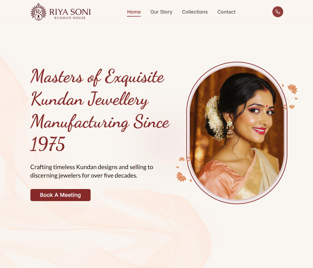 Riya Soni Kundan House — heritage Kundan jewellery manufacturing showcase